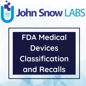 FDA Medical Devices Classification and Recalls Data Package